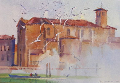 Gabbiani, Nebbia Gabbiani, Nebbia