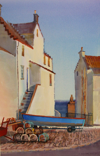 Lobster Pots & Blue Boat, Pittenweem Harbor Lobster Pots & Blue Boat, Pittenweem Harbor
