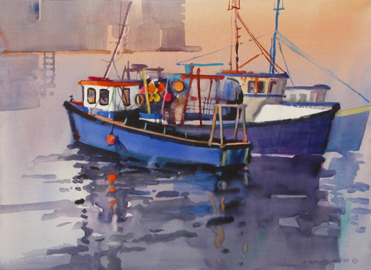 Blue Boats, Pittenweem Harbor Blue Boats, Pittenweem Harbor