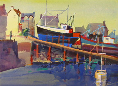 Dry Docked Boats, Mallaig Harbor