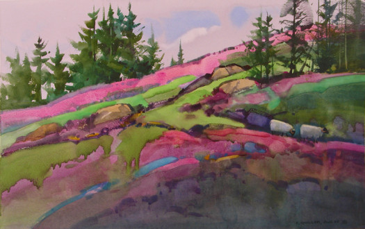 Heather Hillside near Sma' Glen Heather Hillside near Sma' Glen