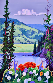 Mountain Flowers, View From My Studio Mountain Flowers, View From My Studio