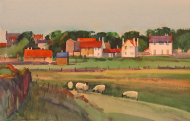 View of Village Holy Island