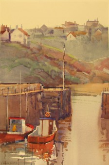 Gray Day, Crail  28&quot; X 18 1/2&quot;