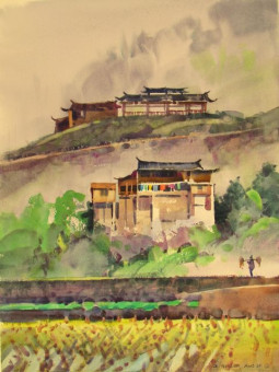 Cloths Line & Village Patterns, XiJiang Cloths Line & Village Patterns, XiJiang